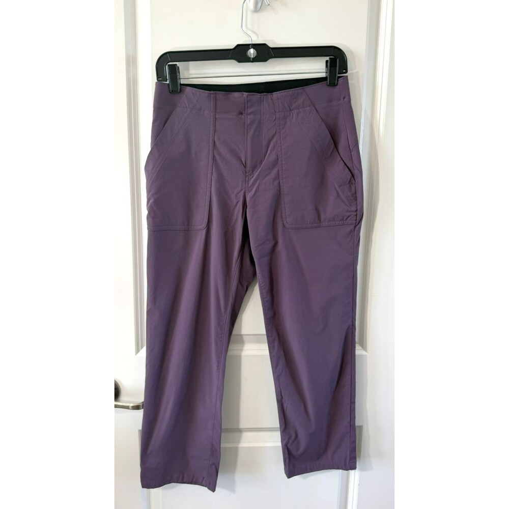 Eddie Bauer Women's 2 Purple Lanka Straight Leg Nylon Active Hiking Pants